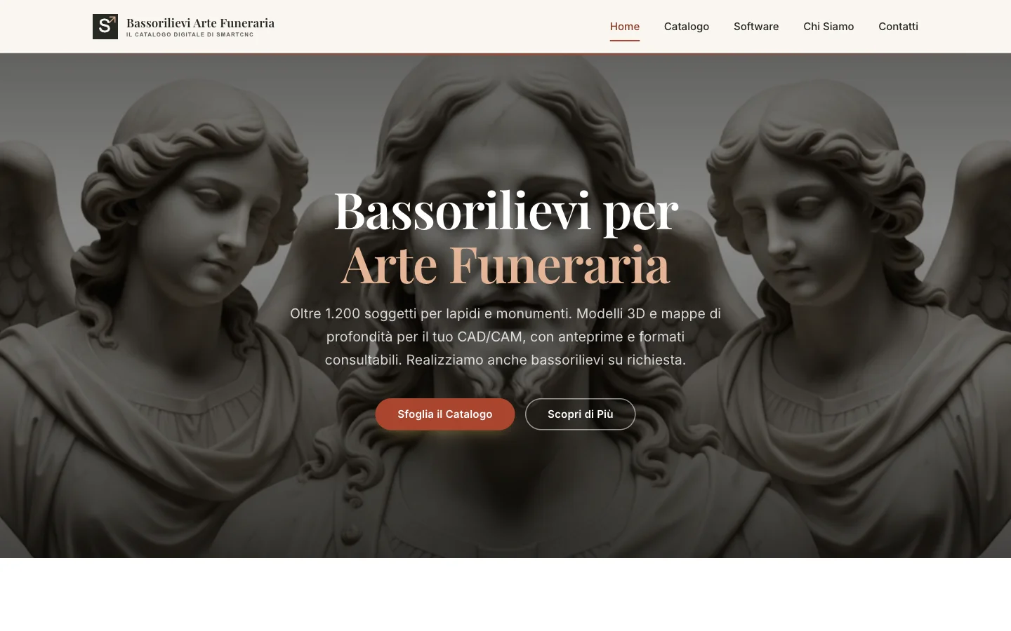 Il sito Bassorilievi Arte Funeraria presentato su Studio Display
